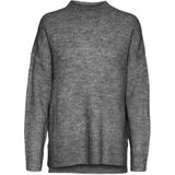 Vero Moda - Vmlefile - Trui - Medium Grey Melange - Oversized