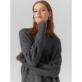 Vero Moda - Vmlefile - Trui - Medium Grey Melange - Oversized
