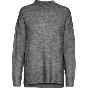 Vero Moda - Vmlefile - Trui - Medium Grey Melange - Oversized