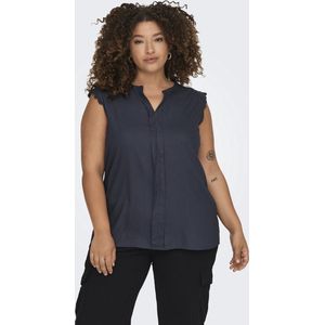 ONLY CARMAKOMA - Top - V-Hals - Mouwloos - Kanten Detail - Regular Fit