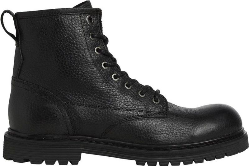 Jack & Jones - Buckley - Veterboots - Zwart - Leer