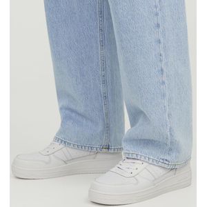 JACK & JONES Jfwbrad Cupsole Noos Sneakers voor heren, Wit detail leer, 42 EU