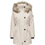 Onliris - Lange Parka - Winterjas - Met Kap en Afneembare Rand van Synthetisch Bont