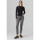 Vero Moda Linda Mom Gu214 Hoogzittende Jeans Grijs Vrouw