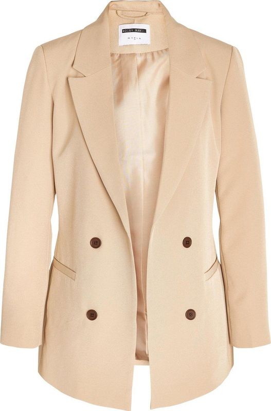 Blazers - Effen - Normale Pasvorm - Lange Mouw - Knoopsluiting - Licht Gevoerd