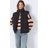 Noisy may Nmdalcon S/L Short Vest Noos gewatteerd vest voor dames, zwart/wit, 38