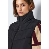 Noisy may Nmdalcon S/L Short Vest Noos gewatteerd vest voor dames, zwart/wit, 38