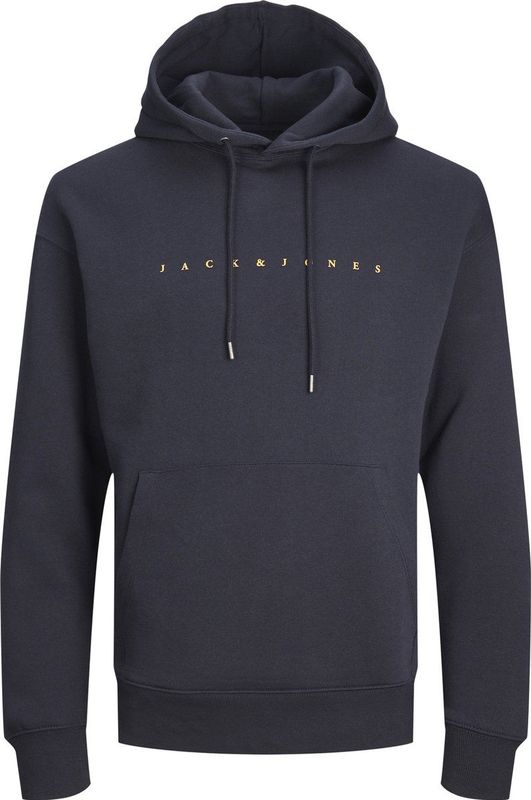 JACK & JONES PLUS SIZE Hoodie Plus Size met Printopdruk Donkerblauw