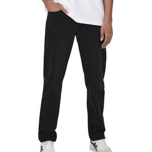 ONLY and SONS Jeans - ONSEDGE STRAIGHT - Zwart - Denim