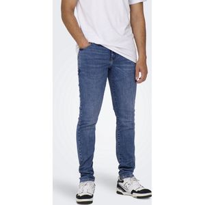 Only & Sons Heren Jeans Broeken ONSLOOM SLIM 6756 slim Fit Blauw Volwassenen