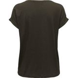 Top - O-hals - Korte Mouwen - Regular Fit