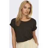 Top - O-hals - Korte Mouwen - Regular Fit