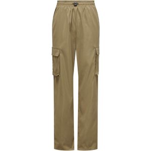 Cargo Broek - Groen - Katoen - Hoge Taille - Regular Fit