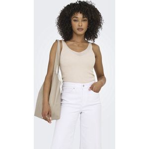 JDY - Bodilla Top - Gebreide Top - Zwart - V-Hals - Mouwloos - Glitterdetail