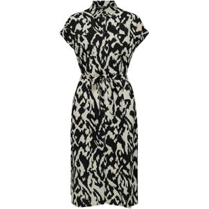 Only - Hannover - Overhemdjurk - Korte Mouwen - Midi-lengte - 100% Polyester