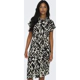 Only - Hannover - Overhemdjurk - Korte Mouwen - Midi-lengte - 100% Polyester