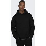 Only & Sons Trui Onsdan Life Rlx Heavy Sweat Hoodie 22026661 Black Mannen
