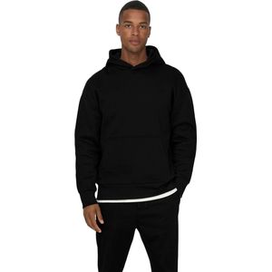 Only & Sons Trui Onsdan Life Rlx Heavy Sweat Hoodie 22026661 Black Mannen