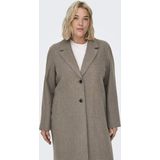 ONLY CARMAKOMA - Jas - Omkeerbaar - Knoopsluiting - Voorzakken - Lang