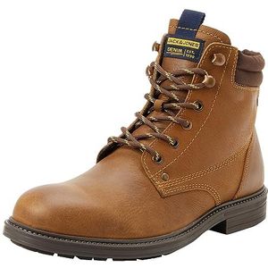 Jack & Jones Jfwsolomon Leather Boot Sn Veterlaarzen voor heren, Schatje.