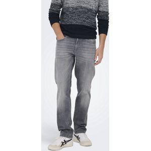 Only & Sons Weft Regular One Mgd 7572 Dcc Jeans Grijs 32 / 32 Man