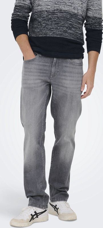 Only & Sons Weft Regular One Mgd 7572 Dcc Jeans Grijs 32 / 32 Man