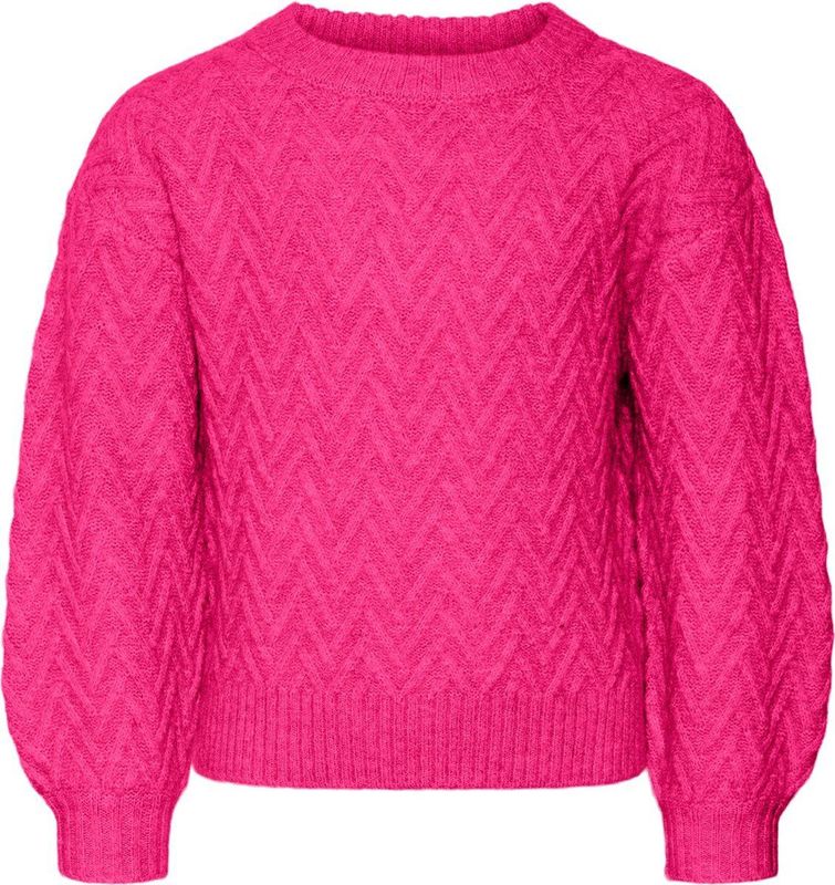 Vmella - Gebreide Pullover - O-hals - Lange Mouwen - Ballonmouwen
