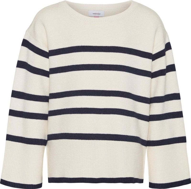 Vero Moda - Vmsaba LS O-Neck Pullover - Groen - Katoen