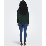 Hoodie - Scarab - Zonder Capuchon - Lange Mouwen - V-hals - Gebreide Boord