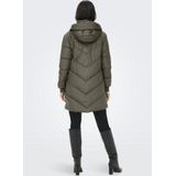 Jacqueline de Yong - Jdyskylar Life Hood Jacket - Olijf - Winterjas