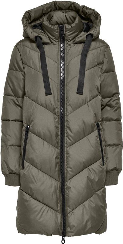 Jacqueline de Yong - Jdyskylar Life Hood Jacket - Olijf - Winterjas