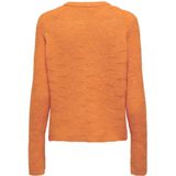 ONLY - ONLLOLLI - Gebreide Damestrui - Russet Oranje - Melange