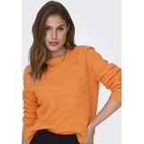 ONLY - ONLLOLLI - Gebreide Damestrui - Russet Oranje - Melange