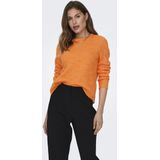 ONLY - ONLLOLLI - Gebreide Damestrui - Russet Oranje - Melange