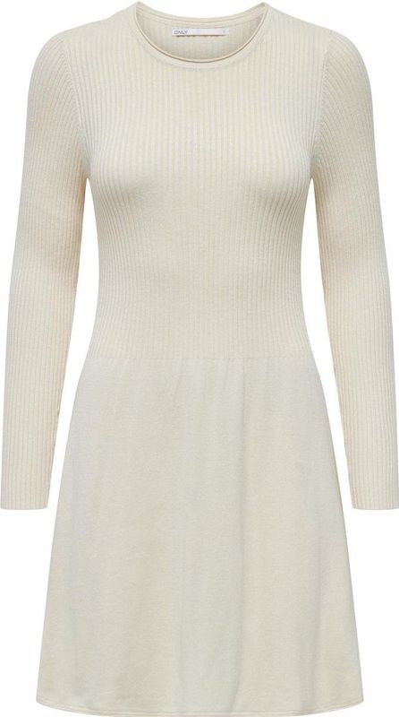 Only - ALMA - Gebreide Jurk - Effen - Licht Uitlopend - Viscosemix