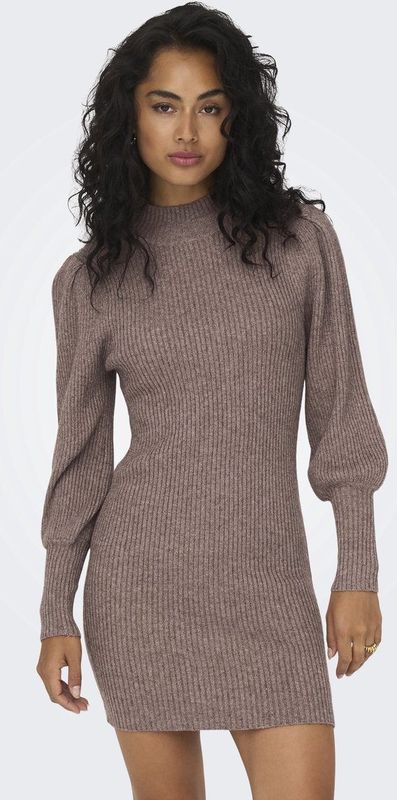 Onlkatia - Lange Jurk - Gebreid - Hoge Hals - Lange Mouwen - Comfort Fit
