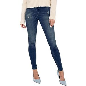 ONLY Onlrose Hw Skinny DNM Gua Noos Dames Jeans Medium Blauw L / 32L, Medium blauwe denim