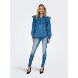 ONLY - ONLBLUSH HW SK PUSH UP REA451 - Dames Jeans - Blauw - Katoen