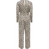 Only - Onlpauline ss wrap - Jumpsuit - Zand Dessin