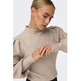 Only - Katia - Pullover - Zand - 50% Viscose, 27% Nylon, 23% Polyester