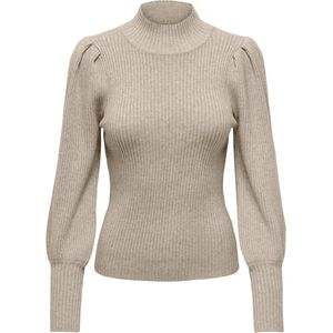 Only - Katia - Pullover - Zand - 50% Viscose, 27% Nylon, 23% Polyester