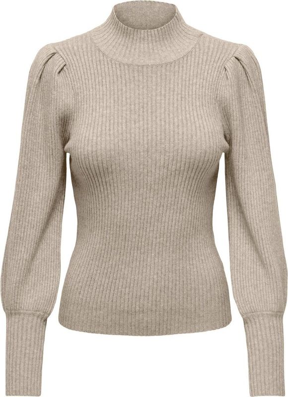 Only - Katia - Pullover - Zand - 50% Viscose, 27% Nylon, 23% Polyester