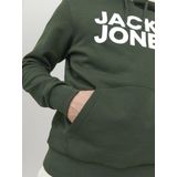 JACK & JONES - Hoodie - Groen - 61% Gerecycled Polyester, 39% Katoen