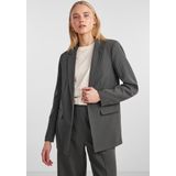 Pieces - Pcbossy Ls Loose Striped Blazer - Magnet/Pinstripe - Dames