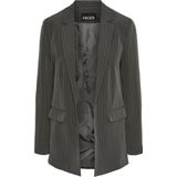 Pieces - Pcbossy Ls Loose Striped Blazer - Magnet/Pinstripe - Dames