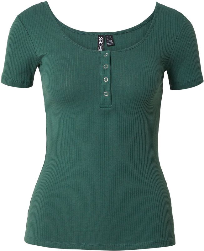 PIECES - T-shirt - Groen - Katoen