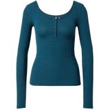 Pieces T-shirt Pckitte Ls Top Noos Bc 17101437 Reflecting Pond Dames