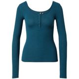 Pieces T-shirt Pckitte Ls Top Noos Bc 17101437 Reflecting Pond Dames