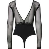 Pieces - Kanten Body - Doorzichtig - 85% Polyamide - 15% Elastaan