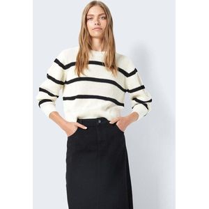 Noisy may Strickpullover »NMMAYSA L/S STRIPE O-NECK KNIT NOOS«